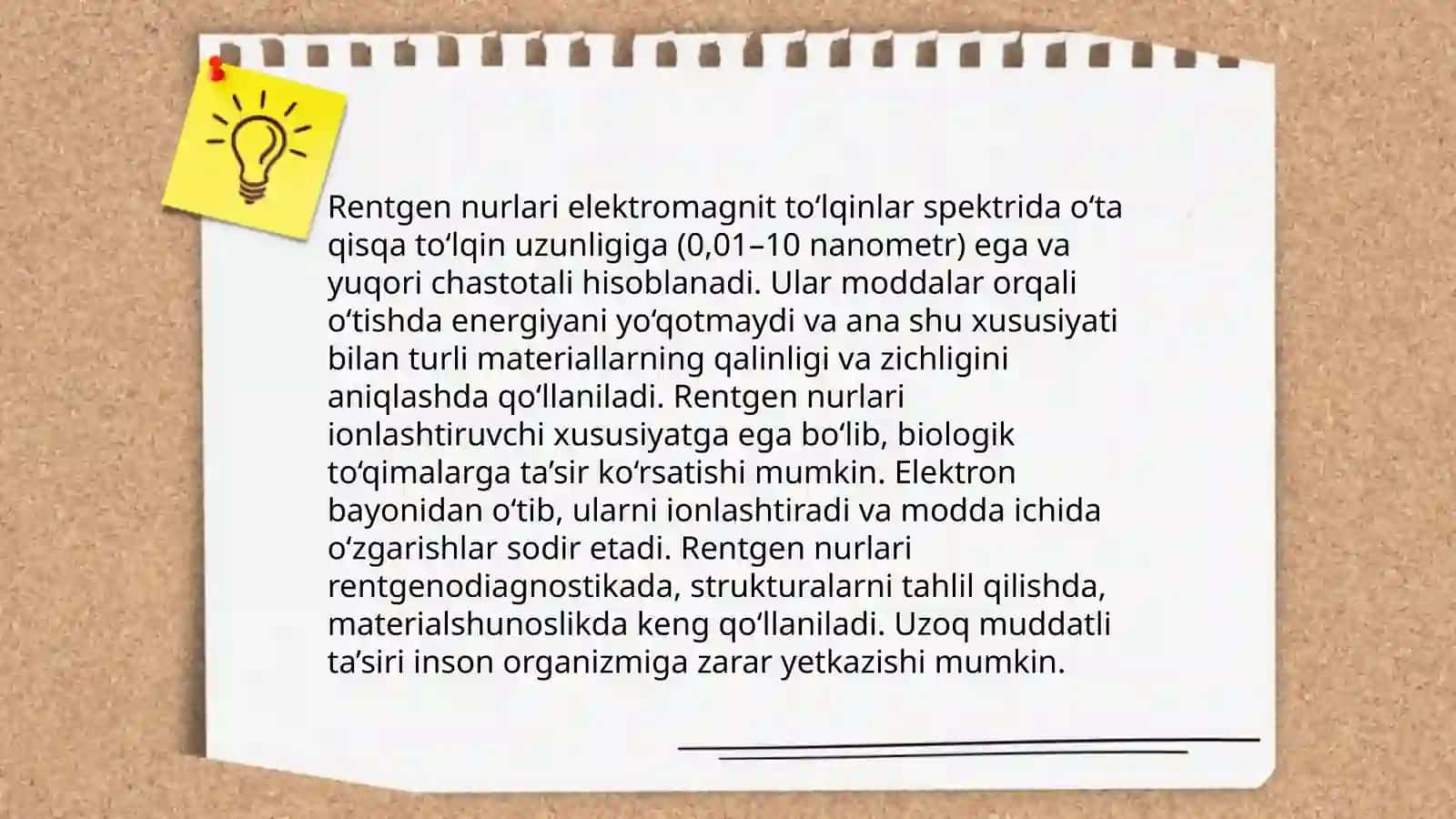 Rentgen nurlari. Absolyut qora jisim muammosi 4