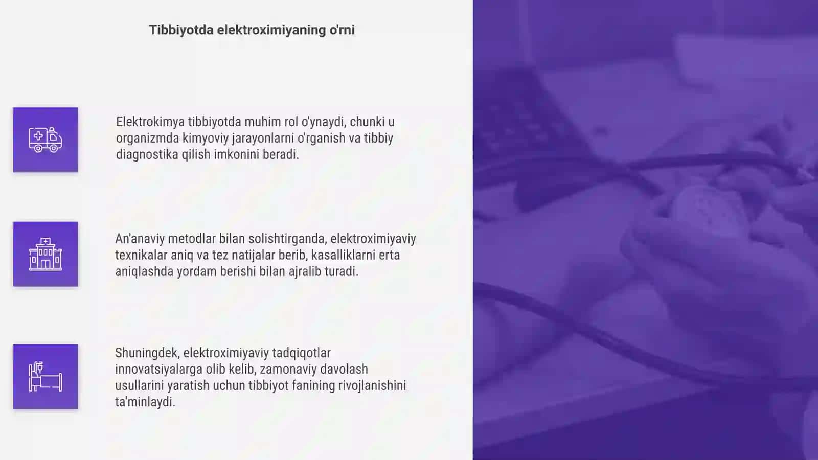 Tibbiyotda elektroximiyaning ahamiyati 4