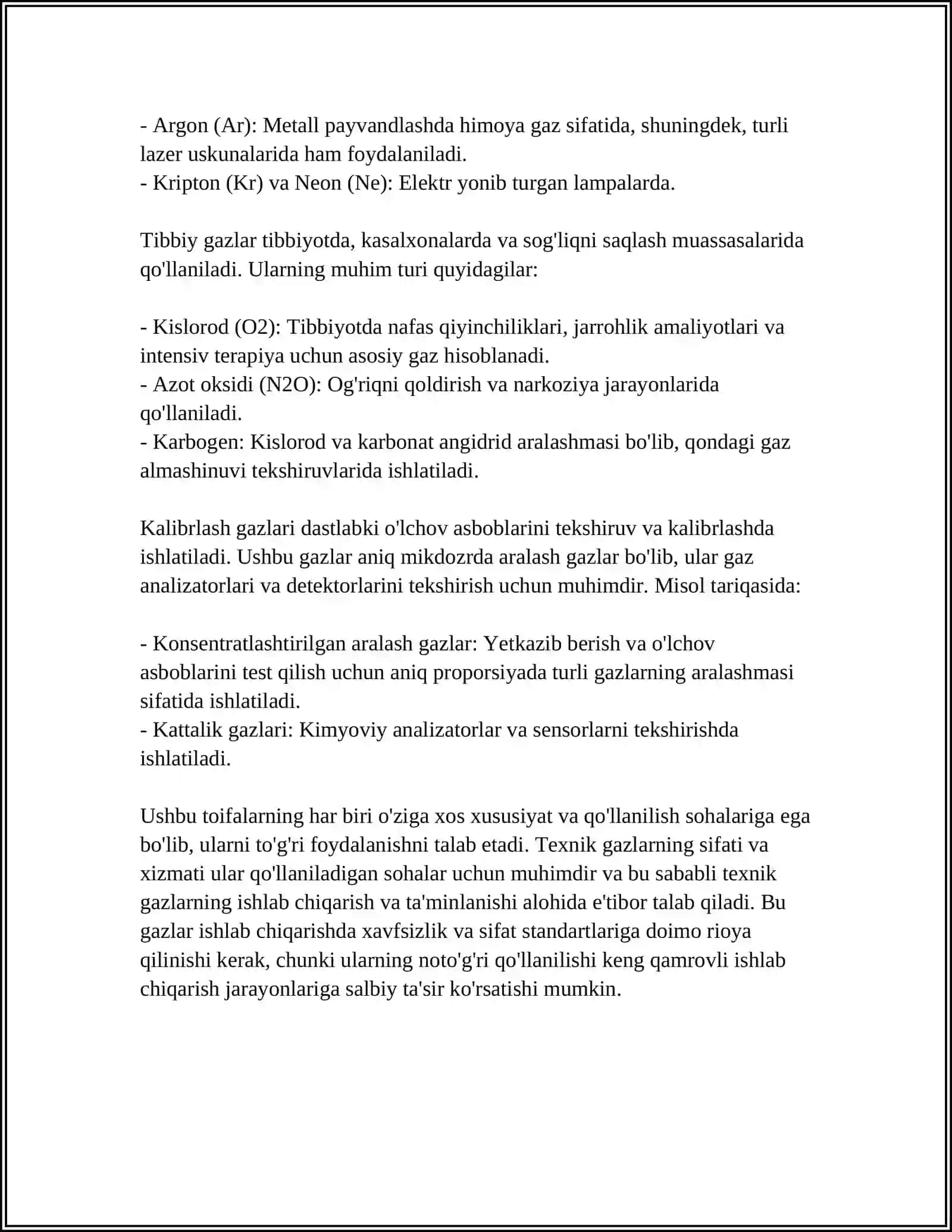 TEXNIK GAZLAR ASSORTIMENTI 4