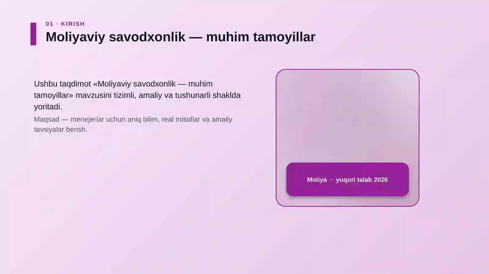 Moliyaviy savodxonlik — muhim tamoyillar 4