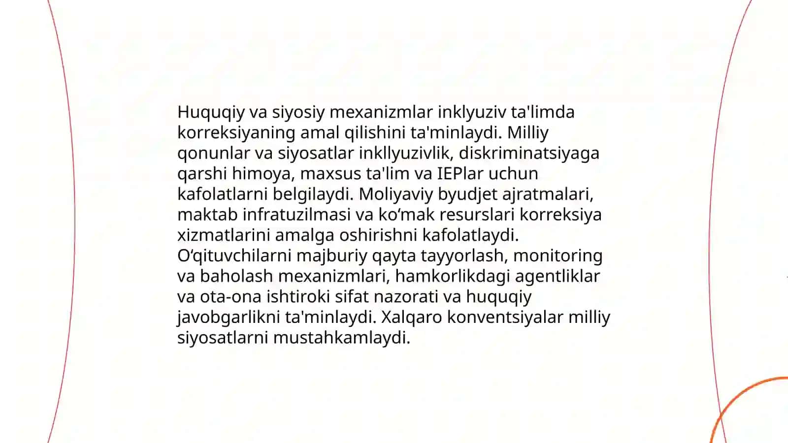 Inklyuziv ta'limda korreksiyaning o'rni va roli 4