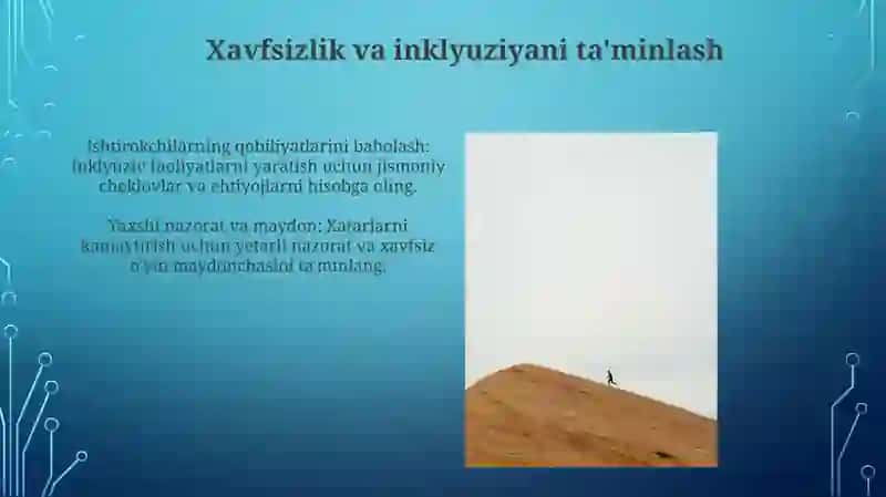 Harakatli oʻyinlarni tashkil qilish metodikasi 4