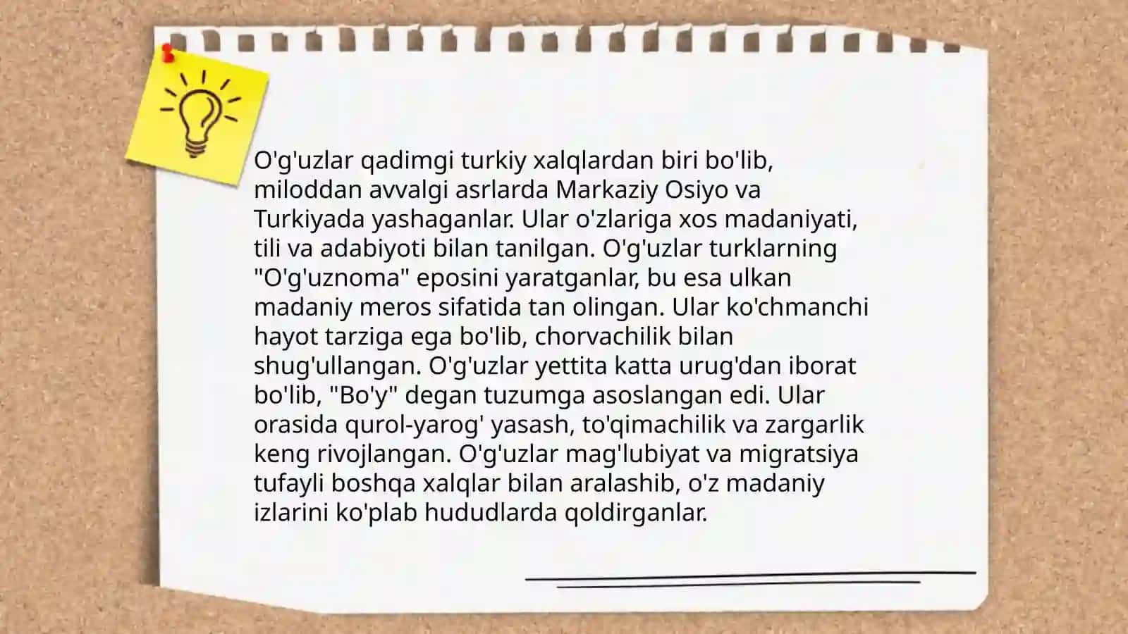 Qarluqlar. O'g'uzlar. Toxiriylar 4