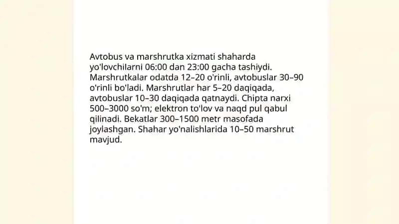 Shahar jamoat transporti tizimi 4