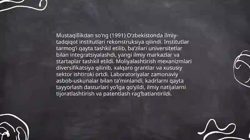 Oʻzbekistonda ilm-fanning rivojlanishi 4