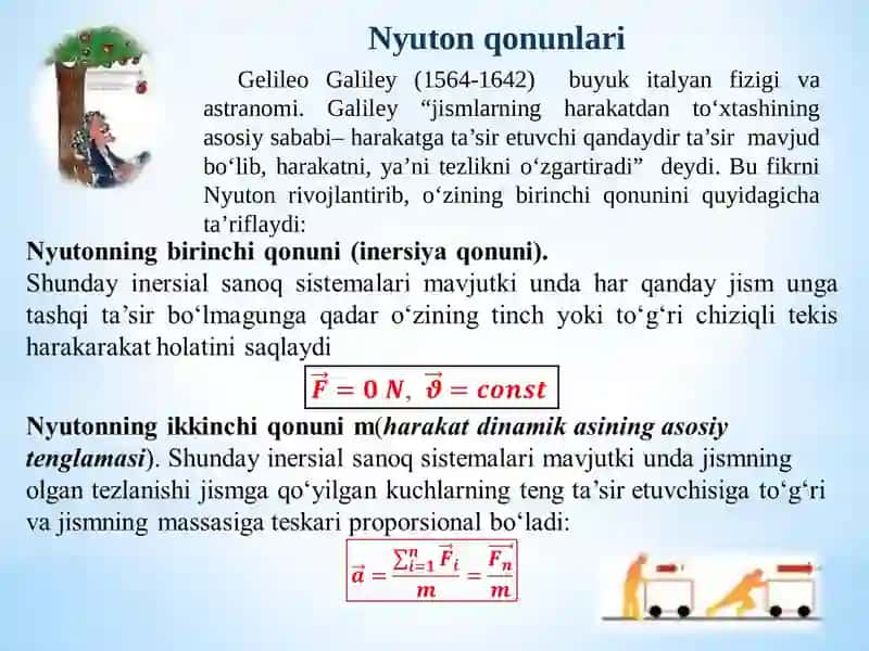 Dinamika va Jismning harakati 4