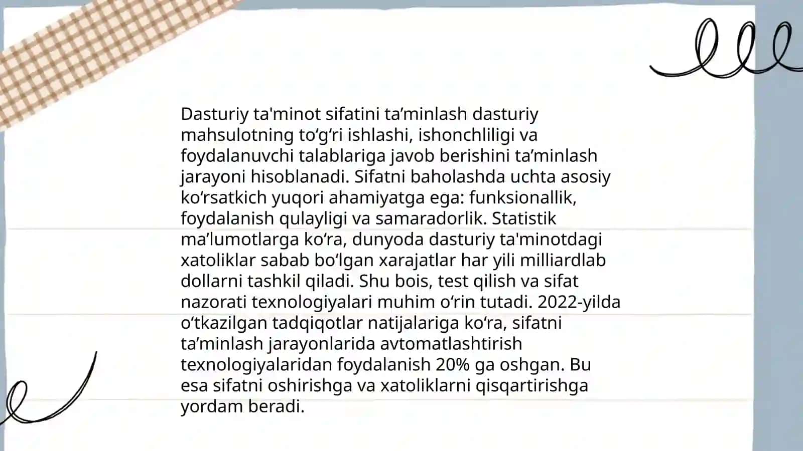 Dasturiy taminot sifatini baholash 4