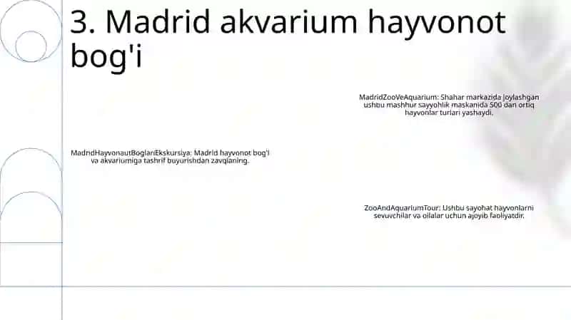 Ispaniya Hayvonot Bog'Lariga Ekskursiya 4