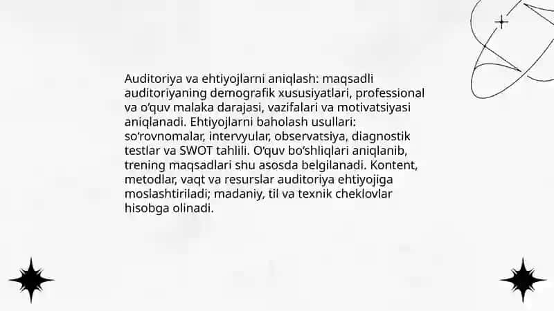 Treningni muhim jihatlari 4