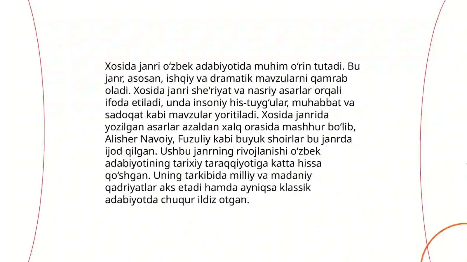Xazoyin ul maoniy'da kichik lirik janrlar 4