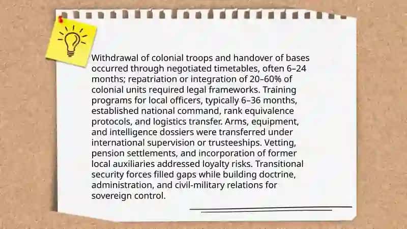 Formation of the national army after independence 4