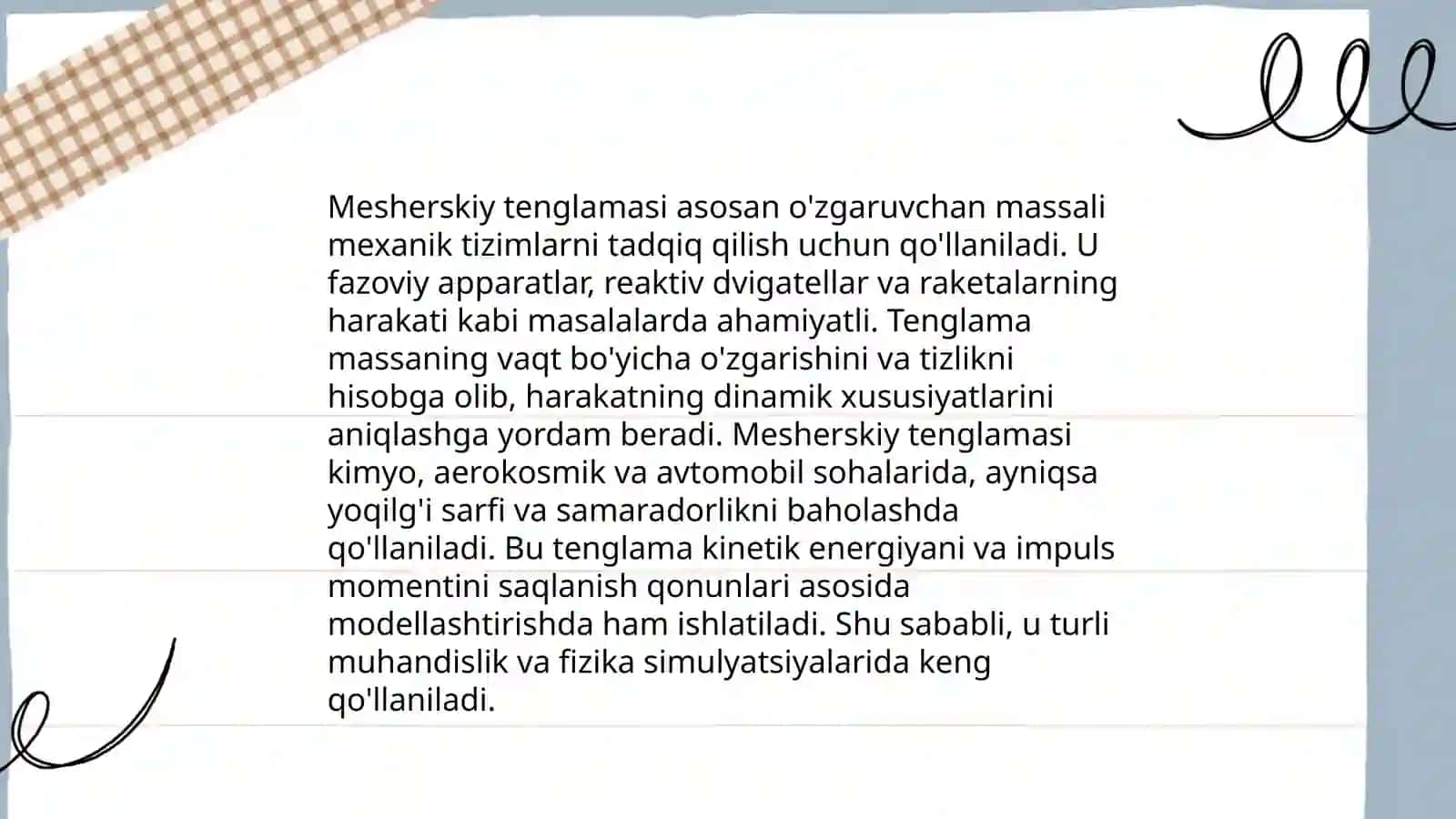 Mesherskiy tenglamasi 4