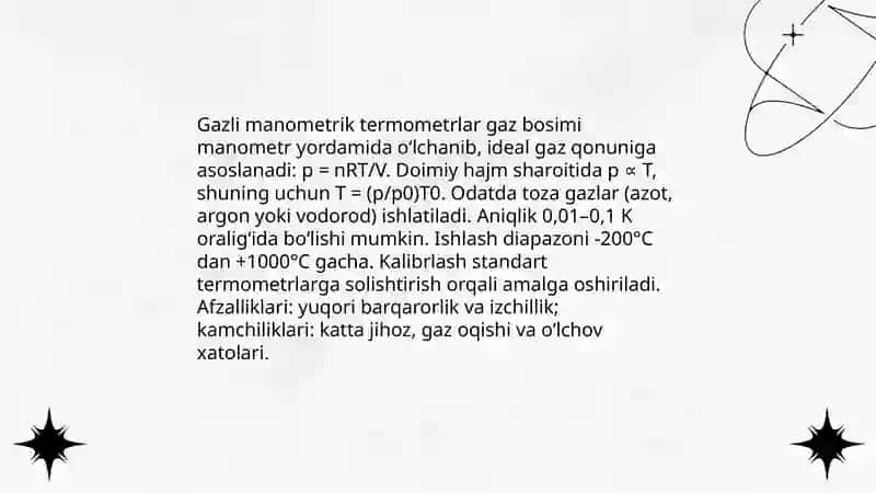 Manometrik termometrlar 4