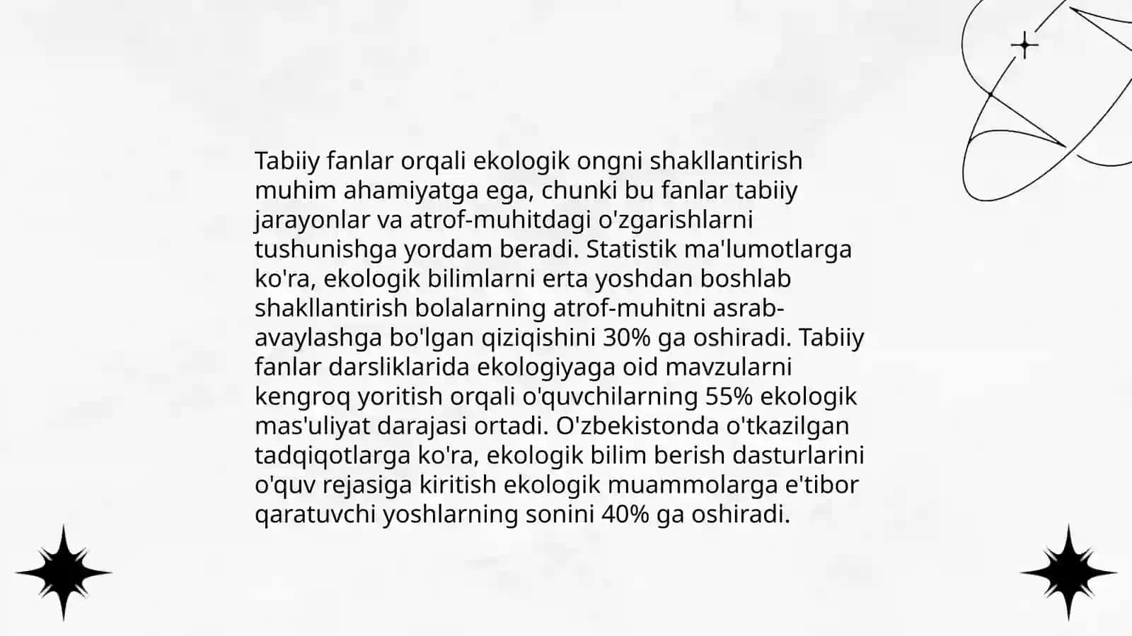 Ekologik ongni shakllantirish 4