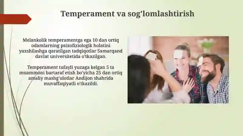 Temperamentning psixologik tavsifi 4