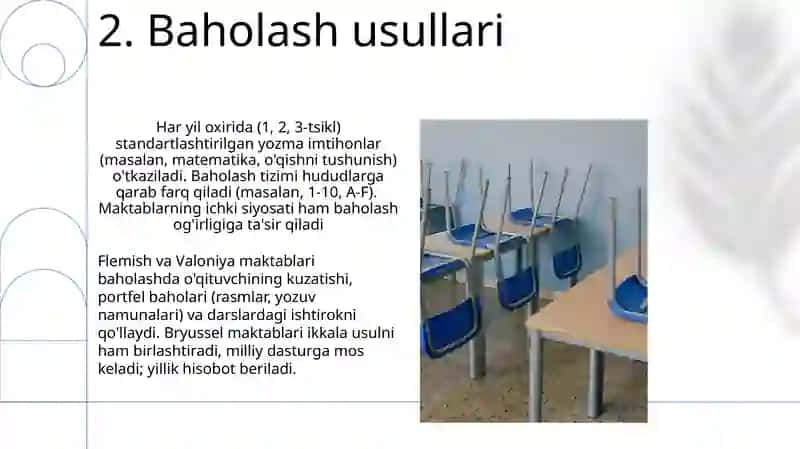 Belgiya boshlangʻich taʼlim tizimi 4