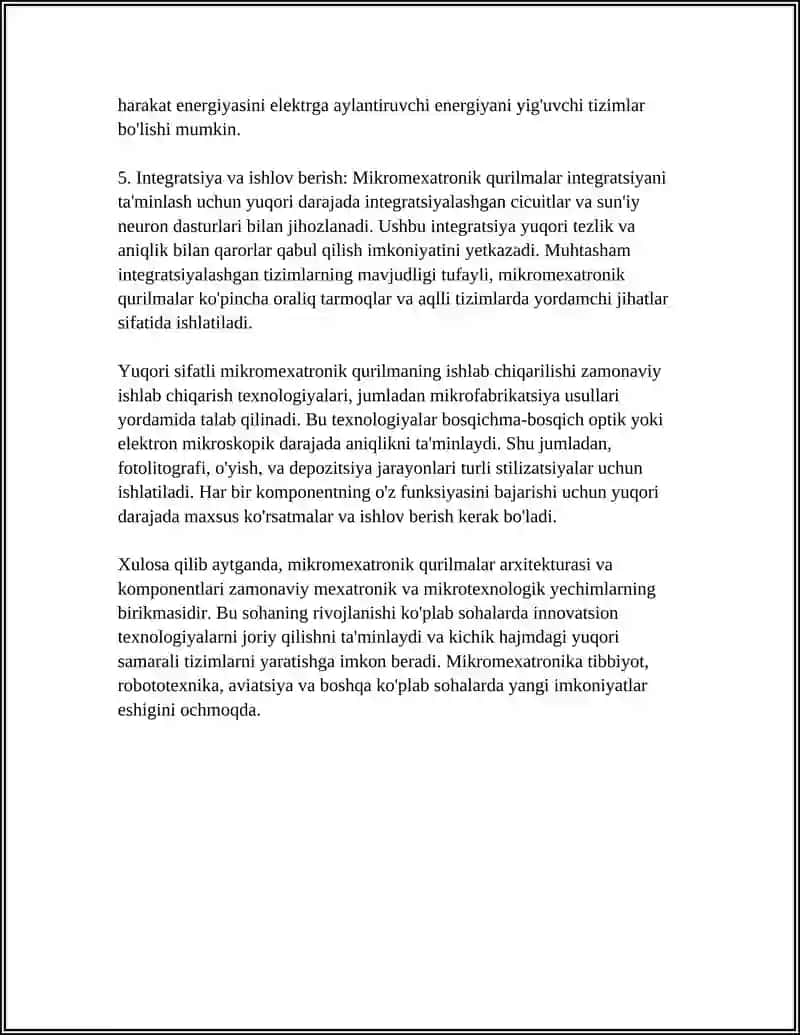 MIKROMEXATRONIK QURILMALARI 4