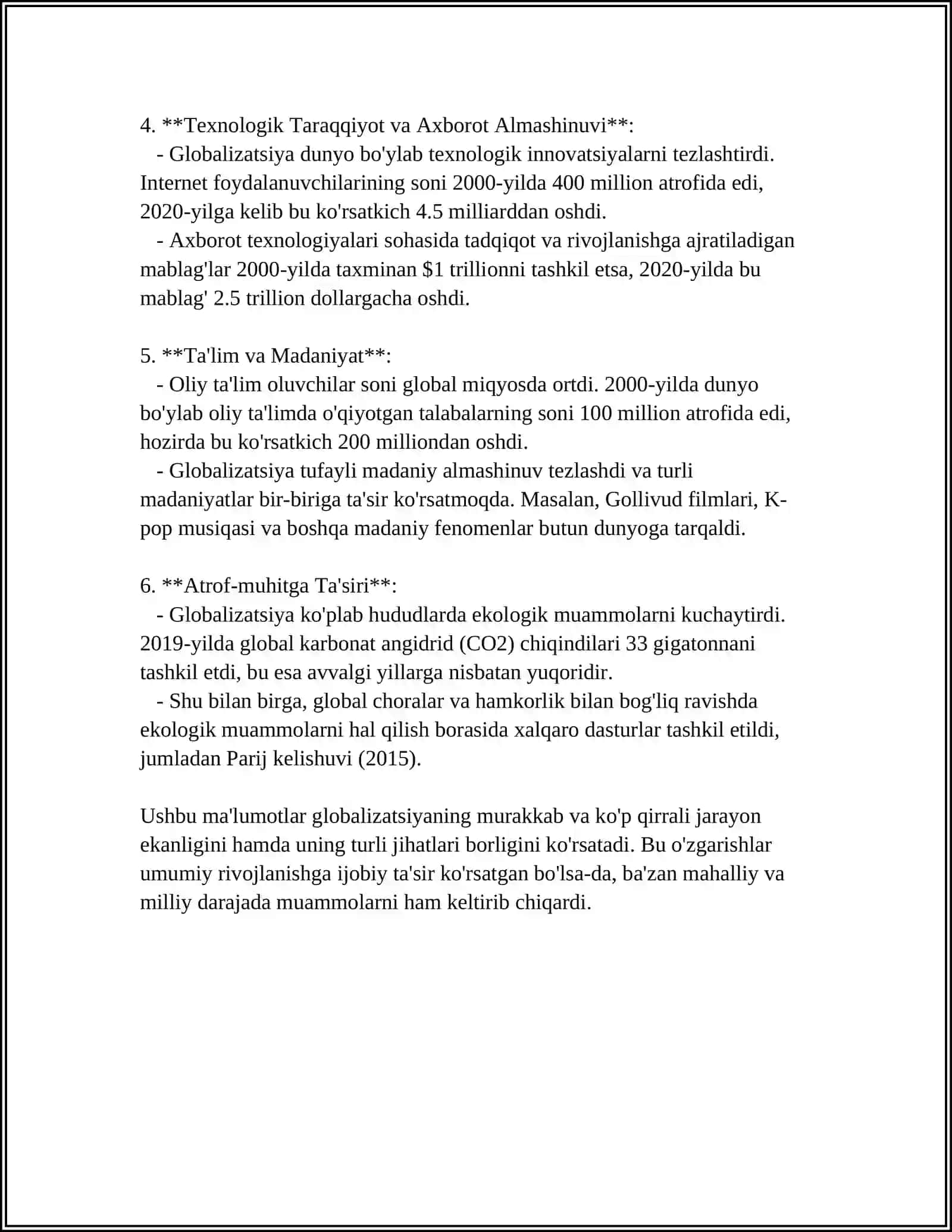 JAHONNING GLOBAL IQTISODIY MUOMMOLARI 4