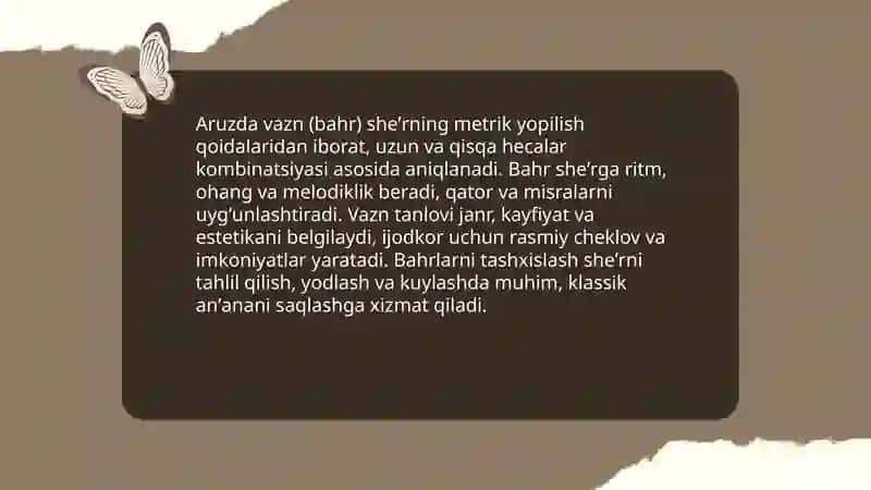 Aruz she'r tizimi haqida 4