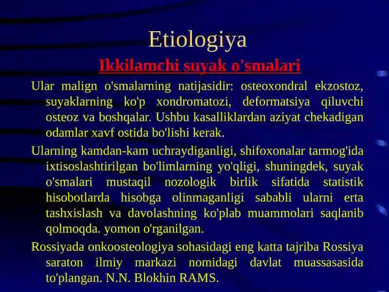Suyak o'smalari 4