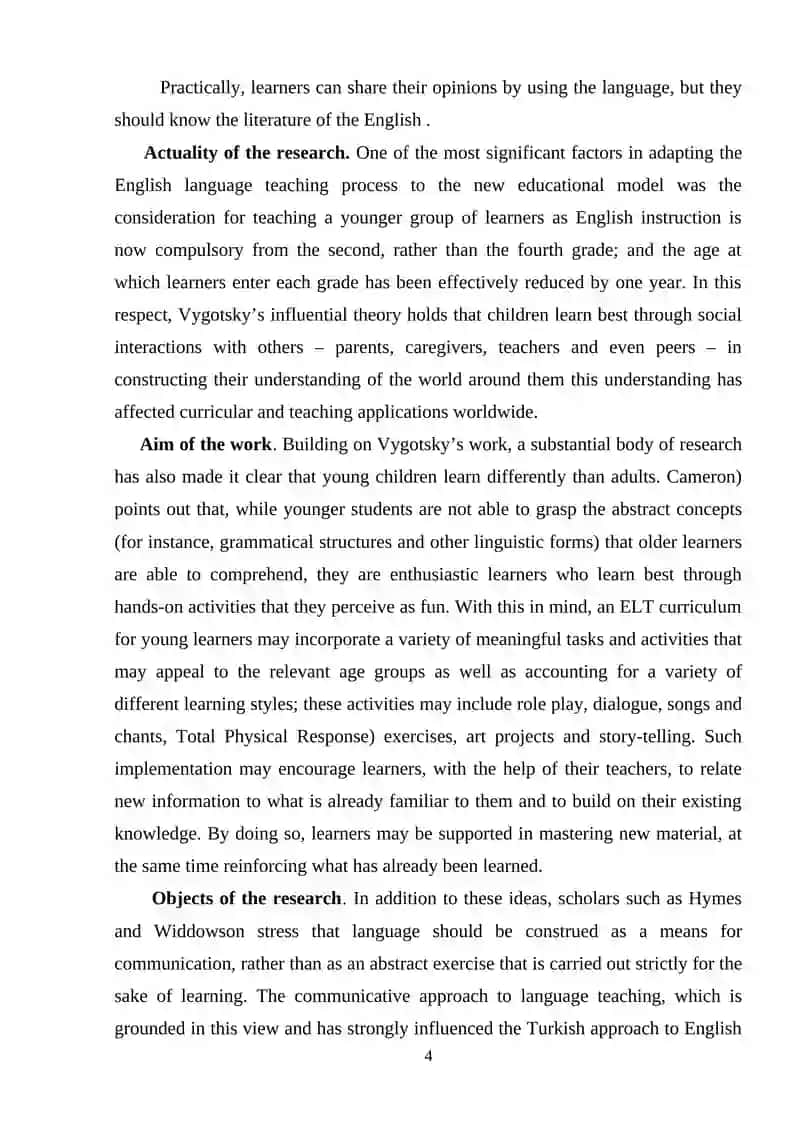 Course Paper on Teaching English Vocabulary to Children 4