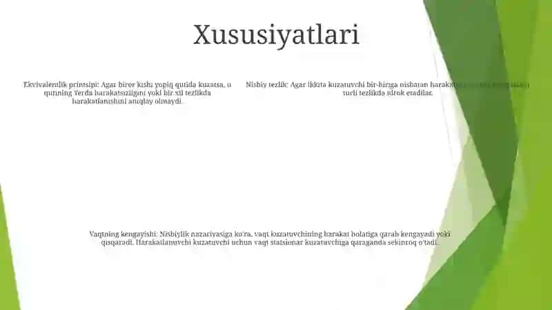 Galileyning Nisbiylik Prinsipi 4