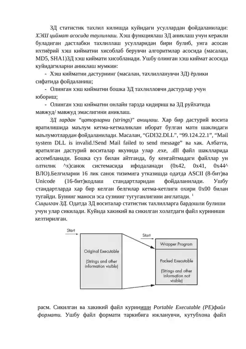 Дастурларни ўрганиш ва ўзгартиришдан ҳимоялаш механизмларини тадқиқи 4