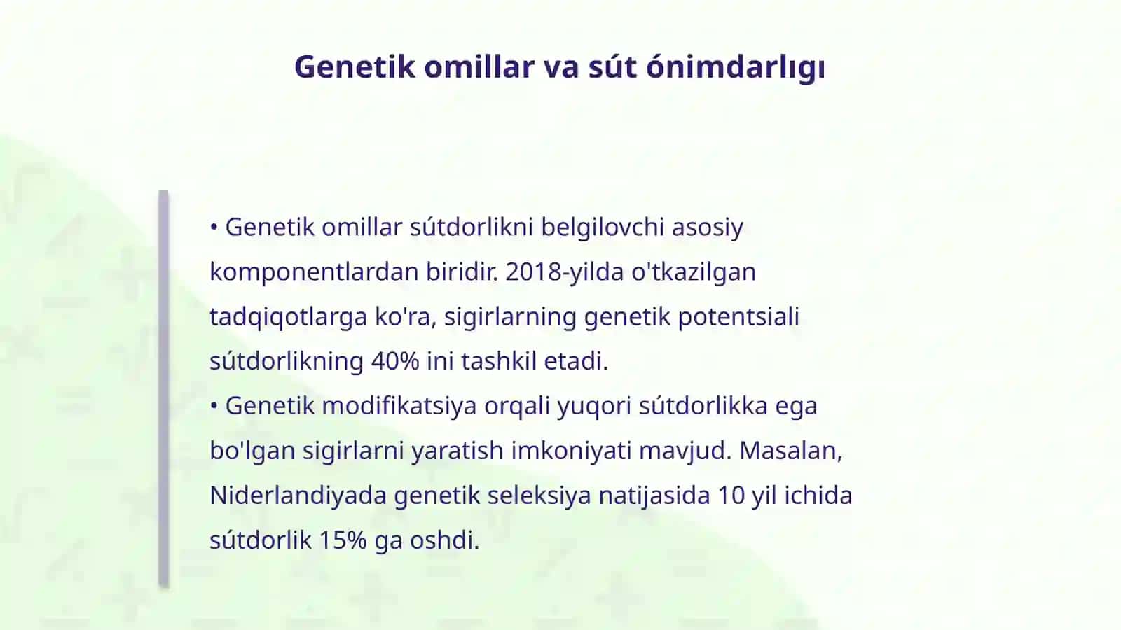 Sútdorlikni oshirish usullari 4