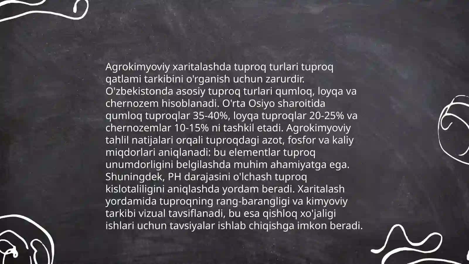 Tuproqlarni agrokimyoviy xaritalash 4