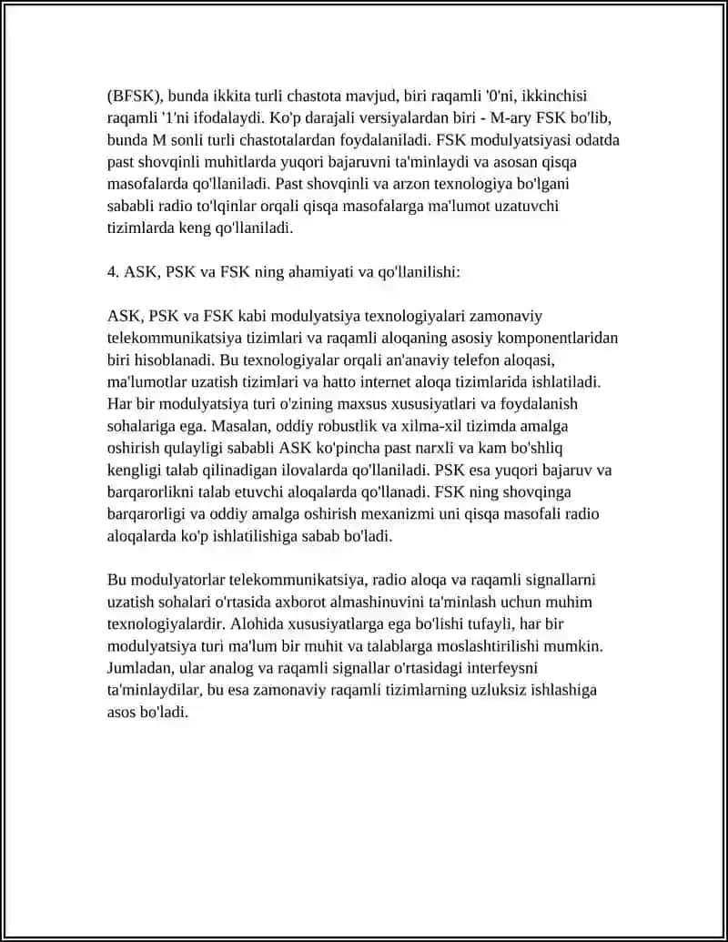 RAQAMLI MODILYATORLAR 4