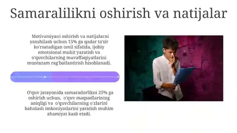 Samaralilikni Oshirishga Qaratilgan Tavsiyalar 4