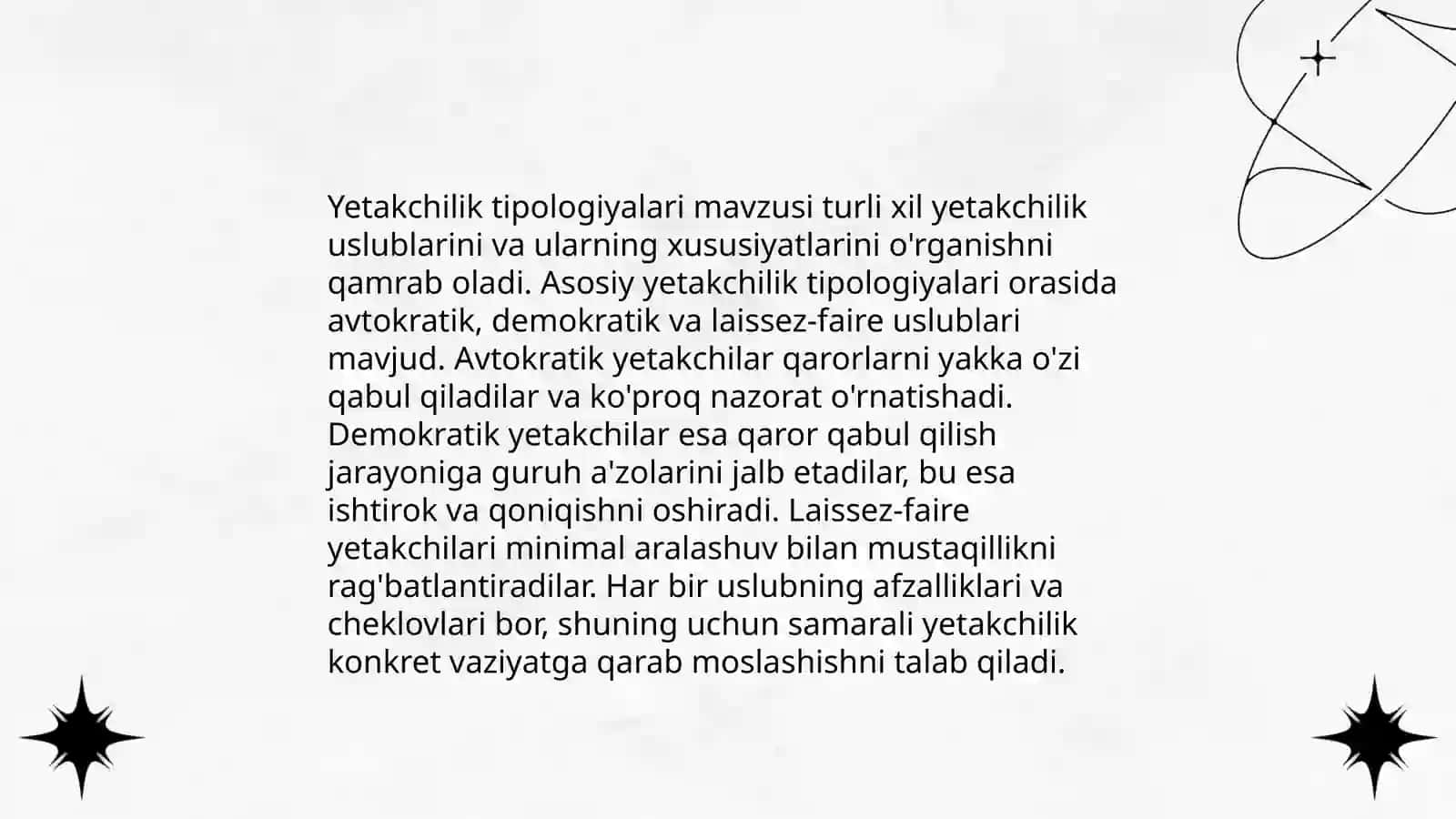 Siyosiy Yetakchilik Tipologiyasi 4