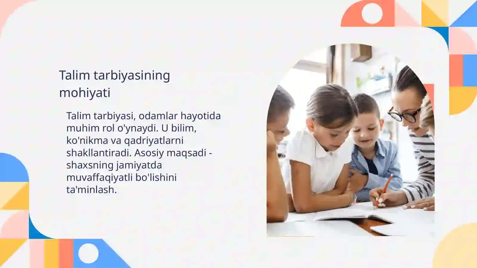 Talim tarbiya falsafasi 4