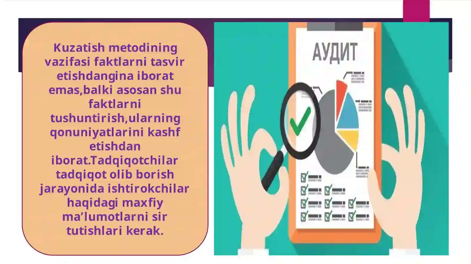 KUZATISH METODI 4