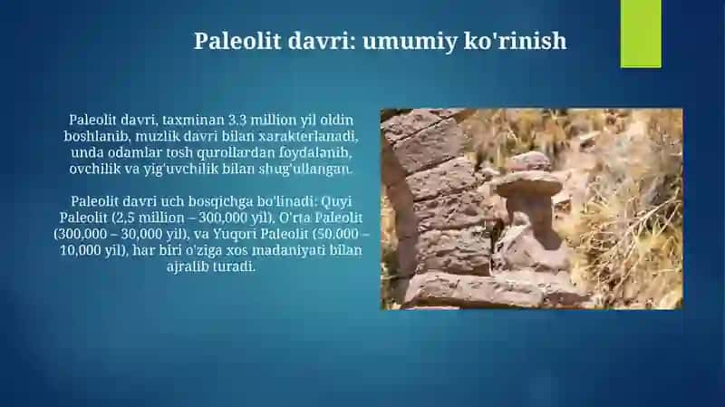 Paleolit davri arxeologik yodgorliklari 4
