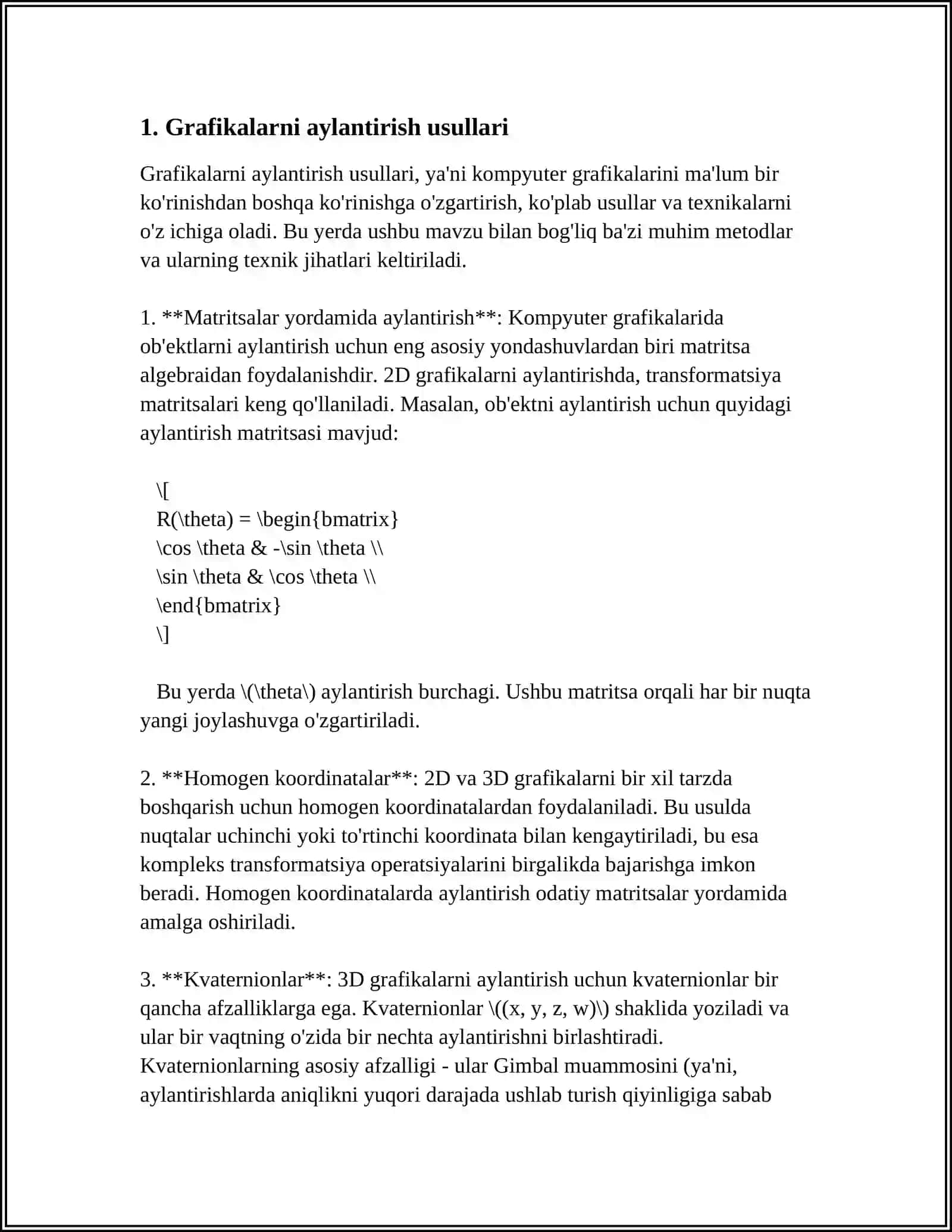 GRAFLARNI ENIGA VA BO‘YIGA AYLANISHI (TEKSHIRISH) 4