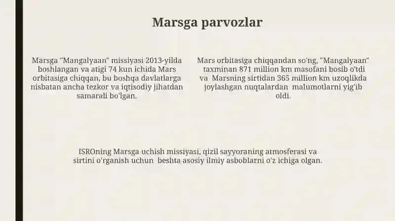 ISRO VA ME'ROJ VOQEASI HAQIDA 4