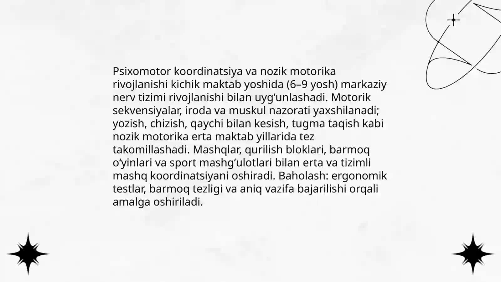 Kichik maktab yosh davrining psixofizialogiysi 4