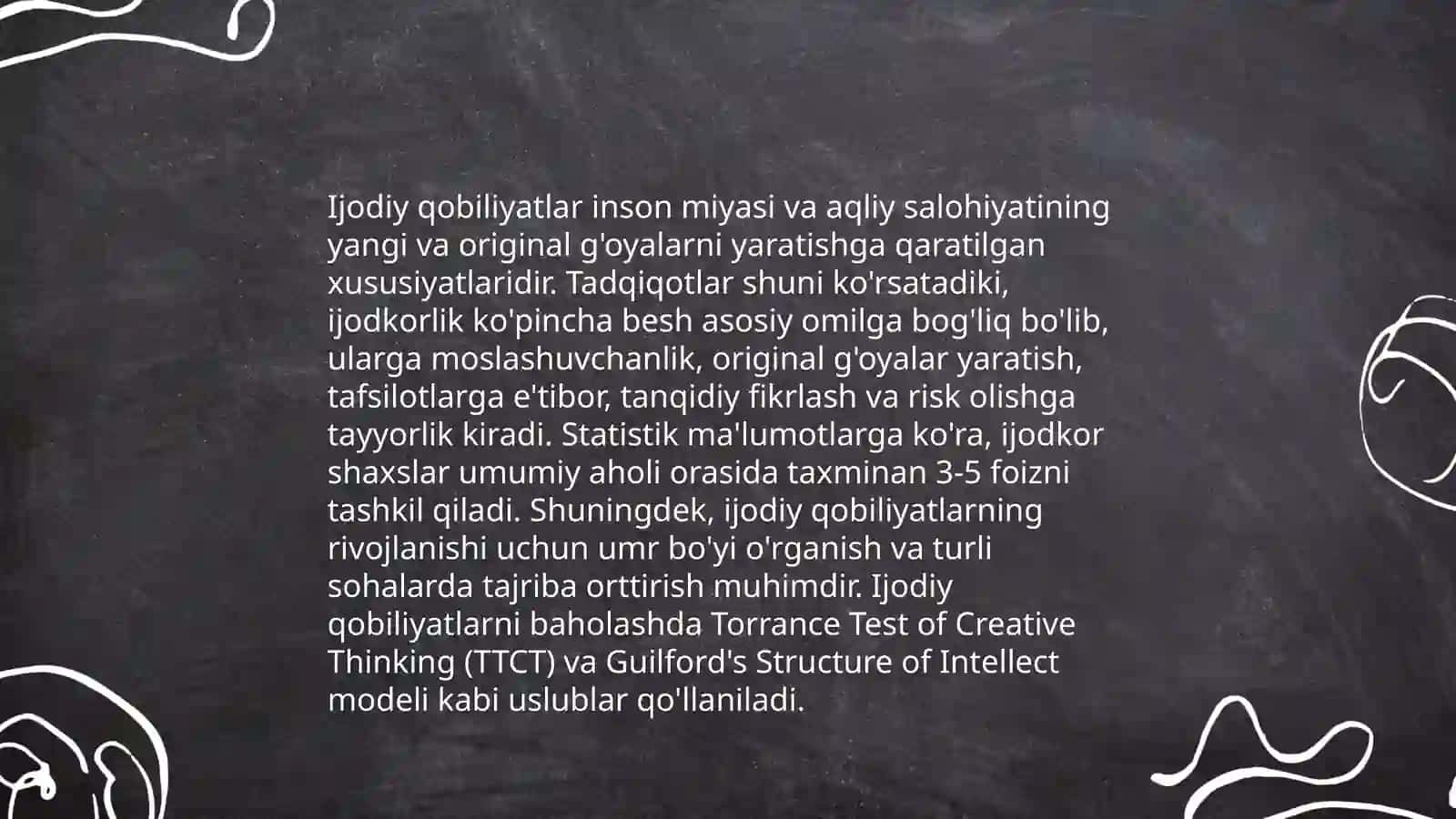 Qobiliyatni rivojlantirish yo'llari 4
