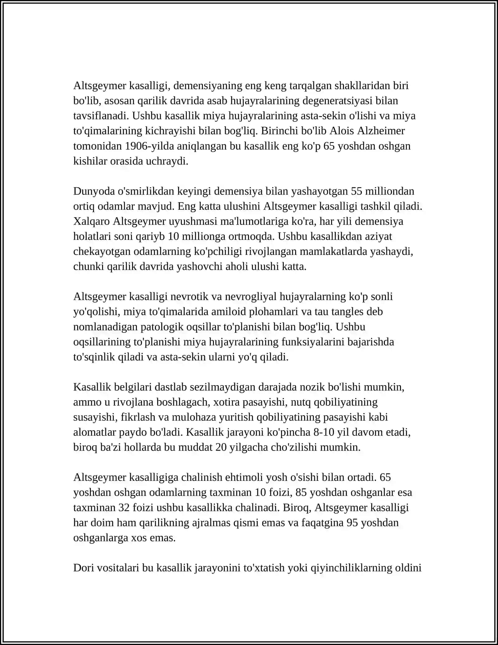 QARILIK BILAN BOGLIQ BUZILISHLAR 4