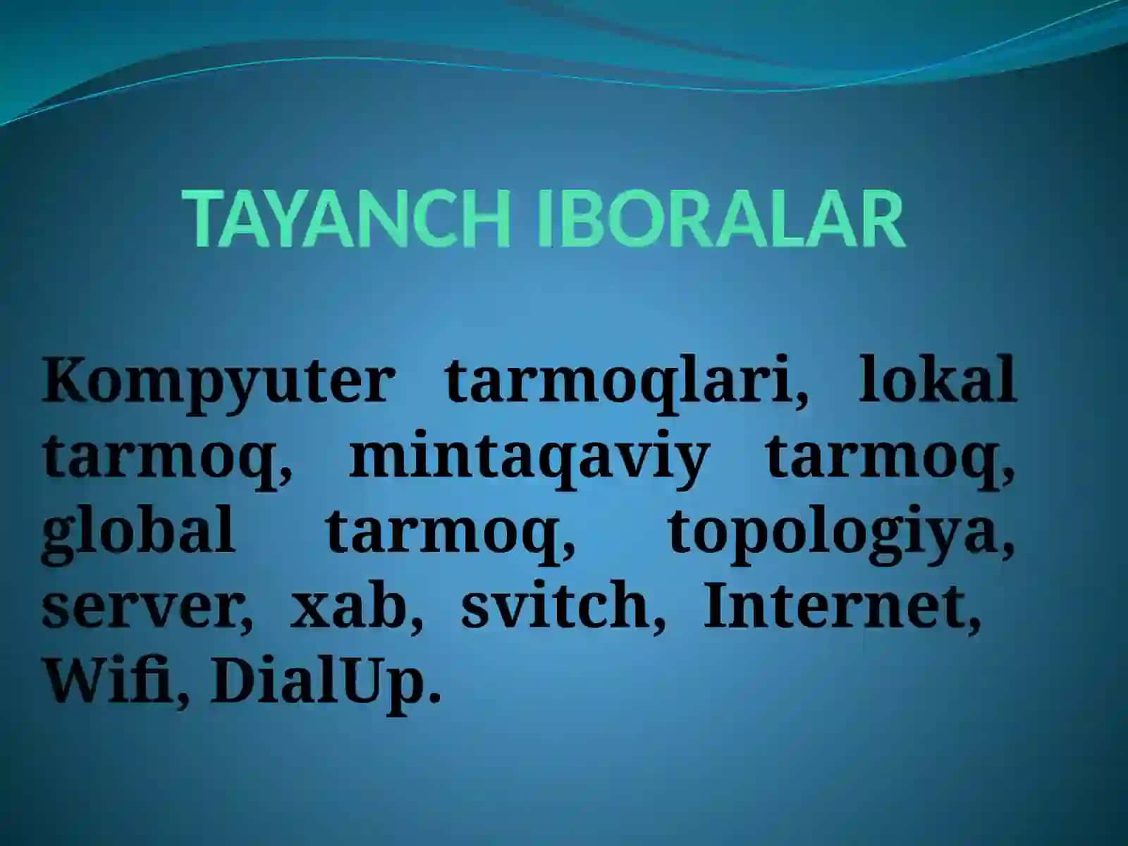 Kompyuter tarmoqlari va ularning turlari 4