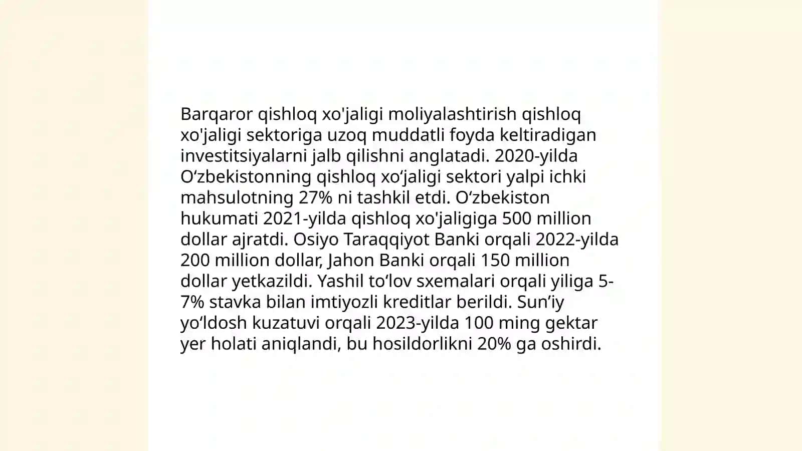 Yashil investitsiyalar va moliyalar 4
