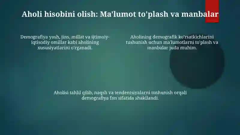 Demografiya fan sifatida shakllanishi 4