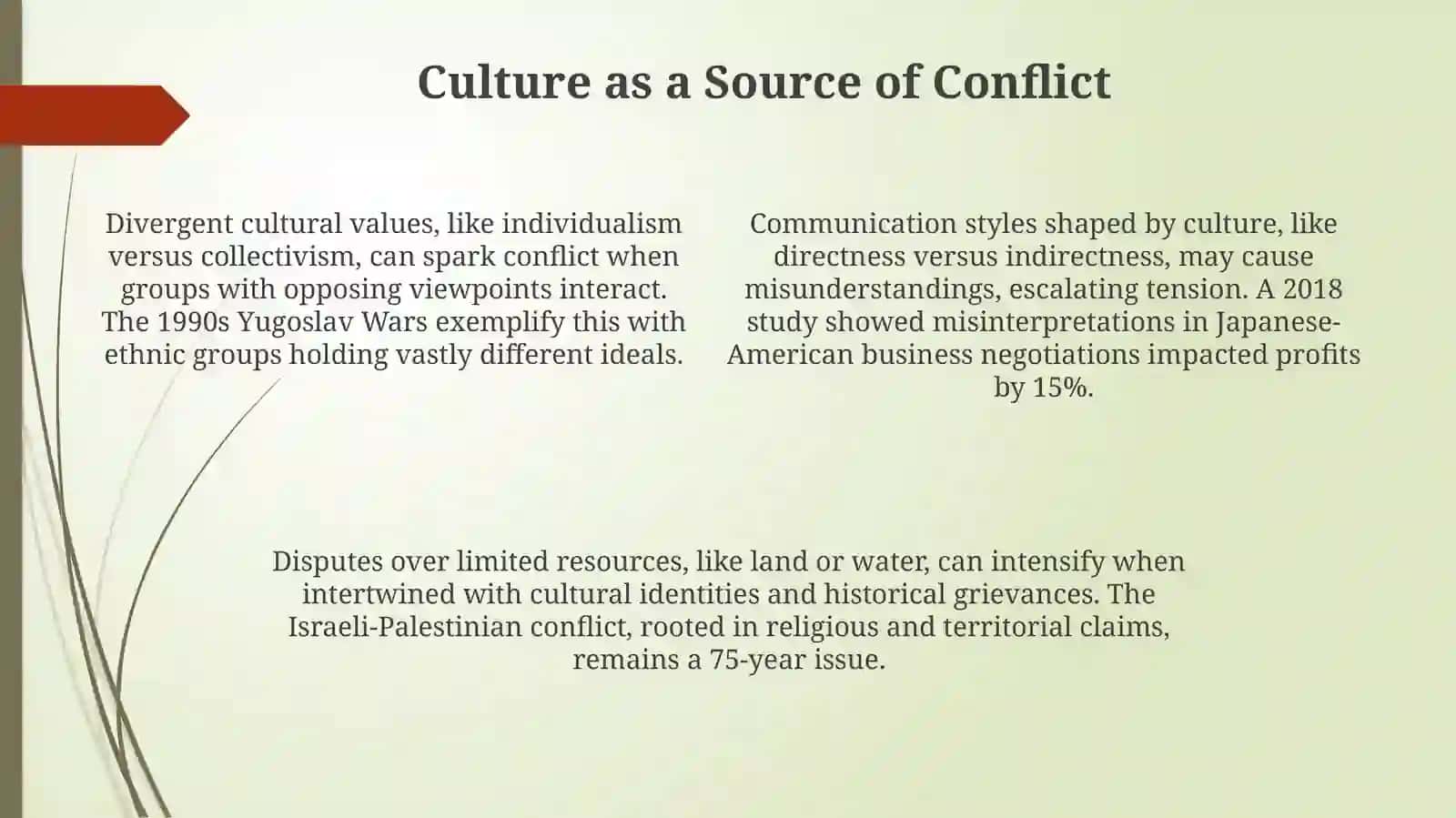 Culture and conflict 4