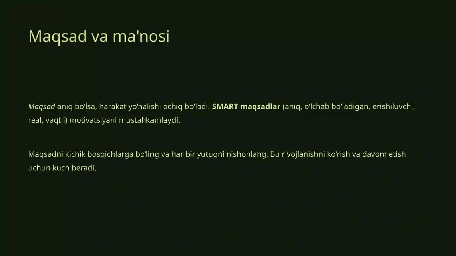 Muvaffaqiyat motivasi va uning rivojlanishi 4