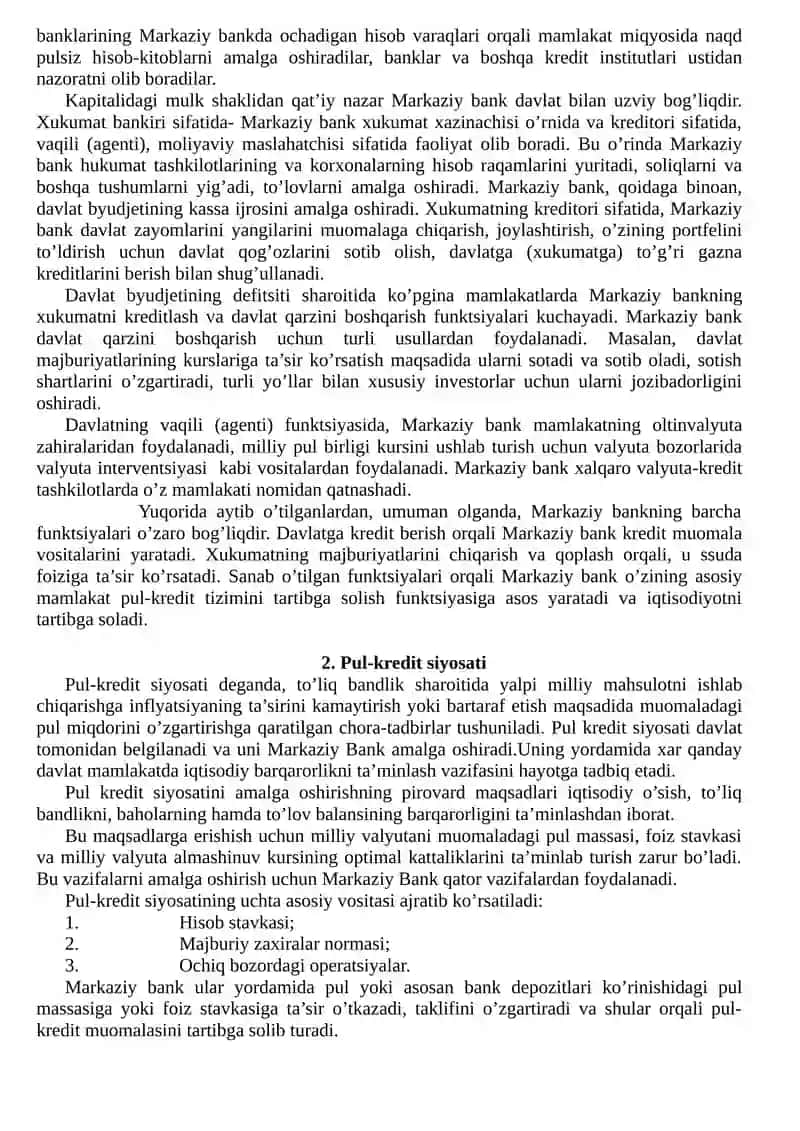 Moliya pul kredit tizimi 4