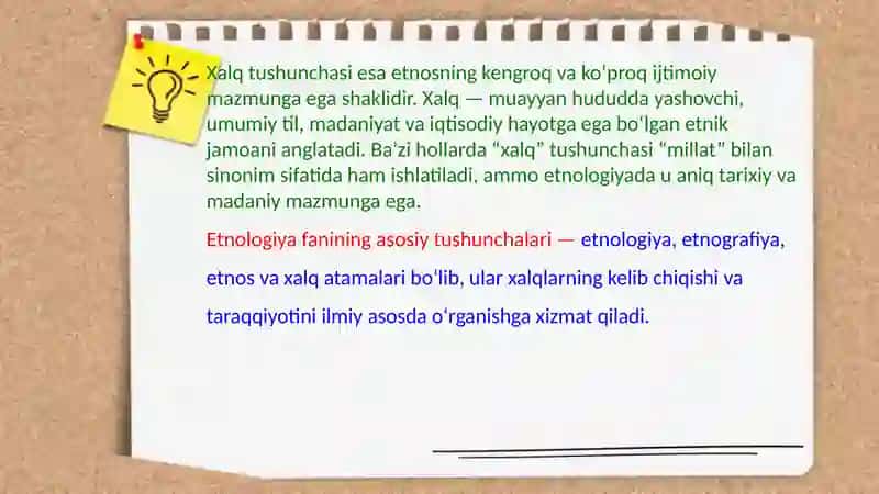 Etnologiya faniga oid maxsus atamalar 4