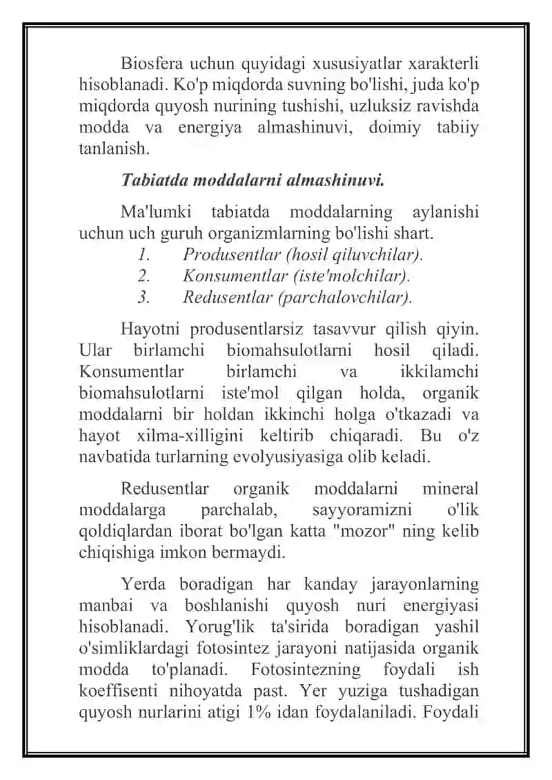 Biosfera haqida tushuncha 4