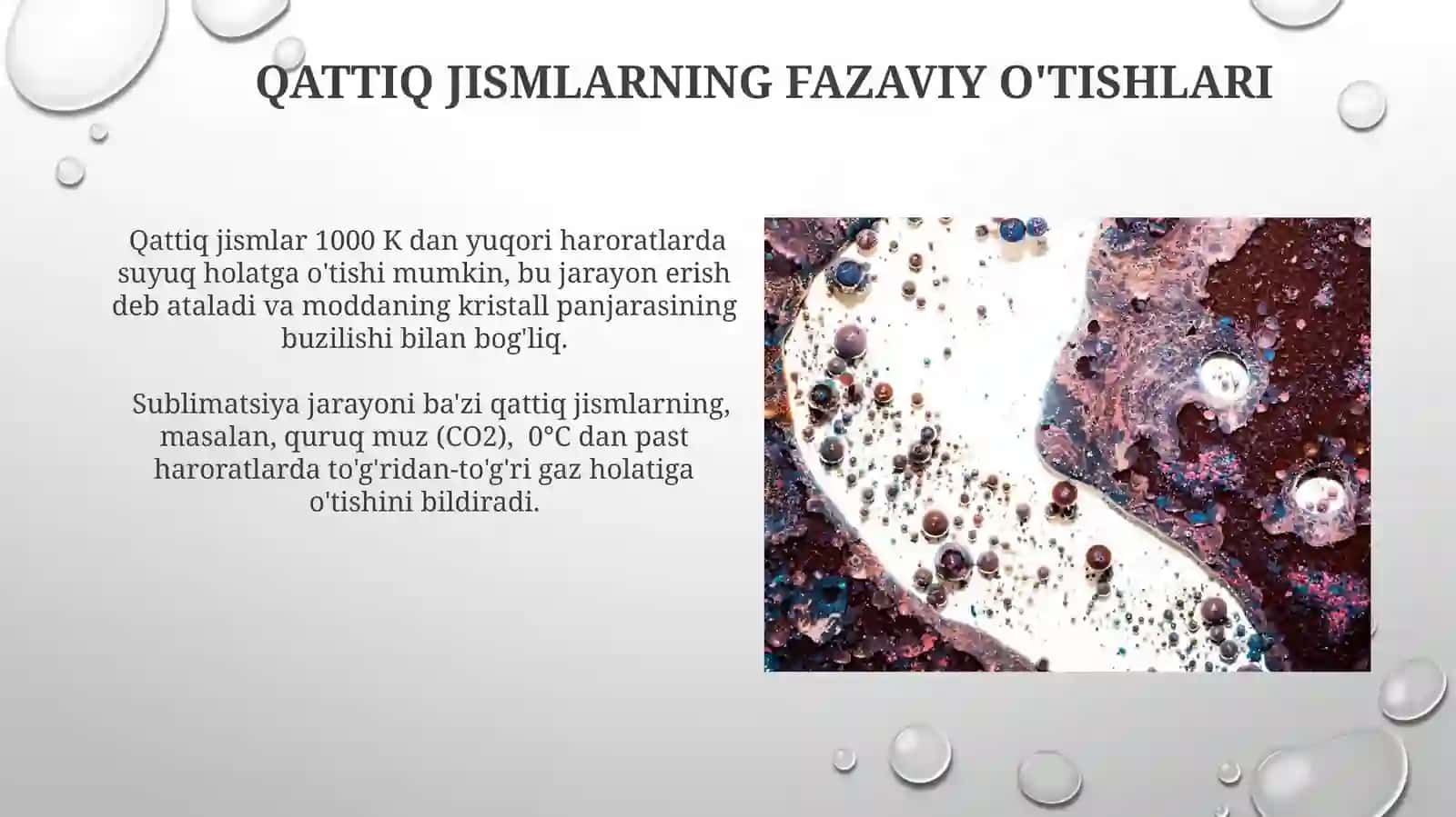 SUYUQLIKLAR VA QATTIQJISMLAR 4
