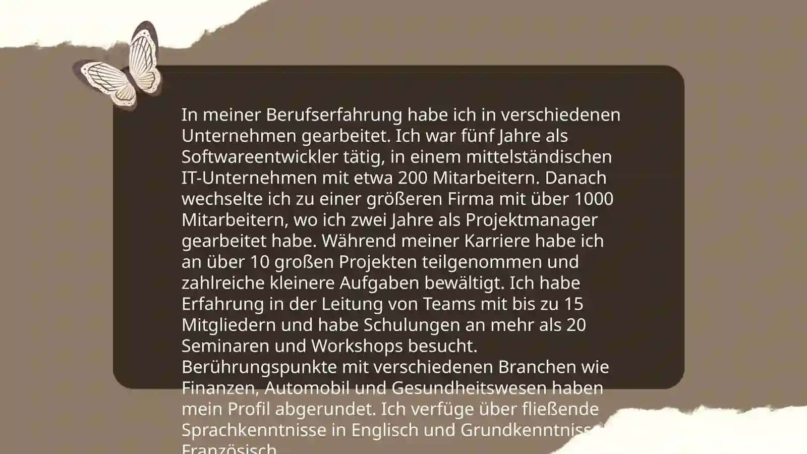 Mein Leben slauf Grammatik. Prasens 4